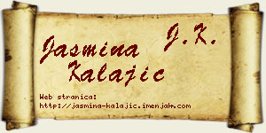 Jasmina Kalajić vizit kartica